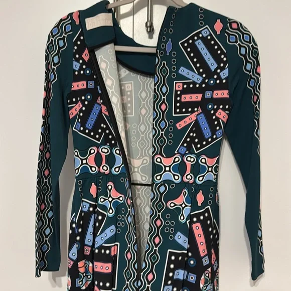 Peter Pilotto geometric long sleeve dress Size 6 - Picture 4 of 6